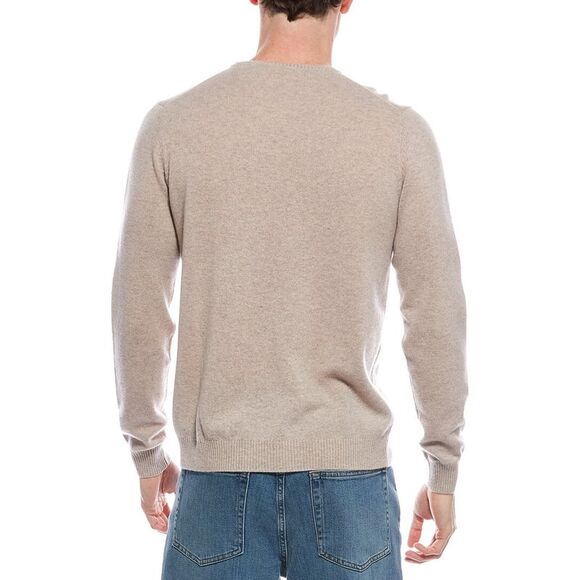 Mette MensCashmere Crewneck Sweater, Beige